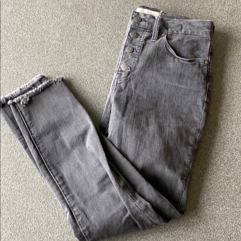 Madewell high rise black skinny jeans size 27